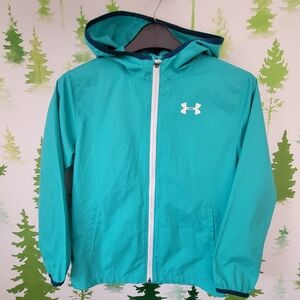 Under Armour Teal Youth Sackpack Hoodie Jacket.